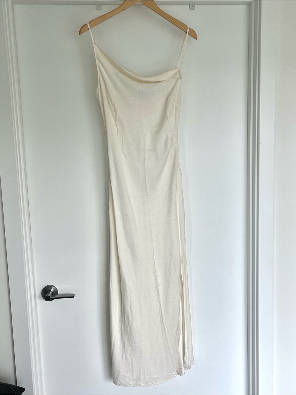 Rails Cream Cowl-Neck Slip Maxi Dress